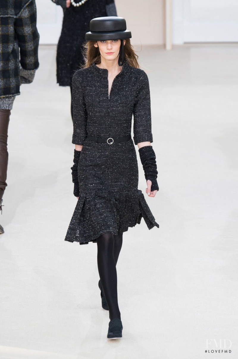 Lena Hardt featured in  the Chanel fashion show for Autumn/Winter 2016
