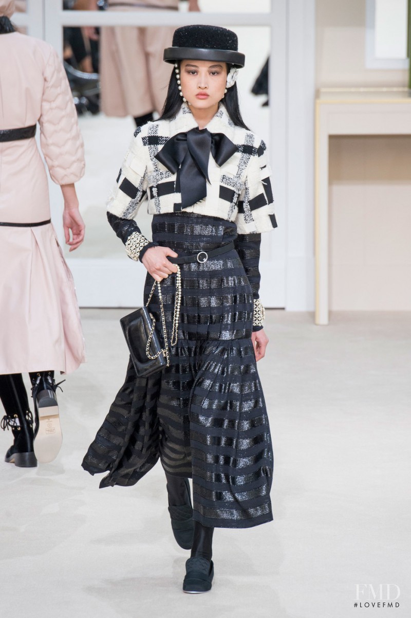 Jing Wen featured in  the Chanel fashion show for Autumn/Winter 2016