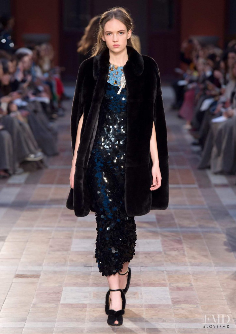 Adrienne Juliger featured in  the Sonia Rykiel fashion show for Autumn/Winter 2016