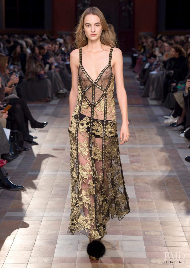 Maartje Verhoef featured in  the Sonia Rykiel fashion show for Autumn/Winter 2016