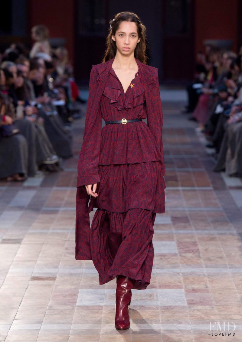 Yasmin Wijnaldum featured in  the Sonia Rykiel fashion show for Autumn/Winter 2016