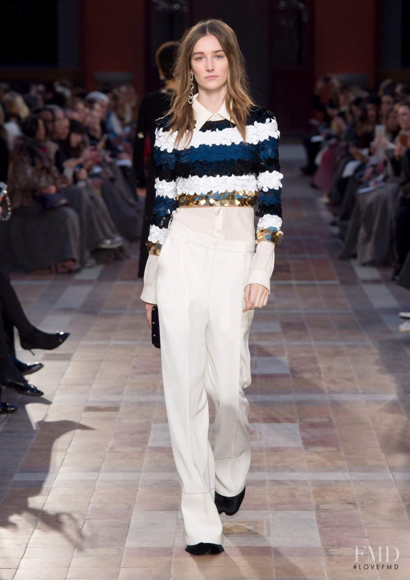 Joséphine Le Tutour featured in  the Sonia Rykiel fashion show for Autumn/Winter 2016