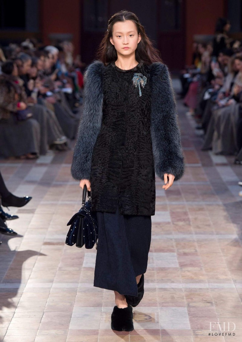 Wangy Xinyu featured in  the Sonia Rykiel fashion show for Autumn/Winter 2016