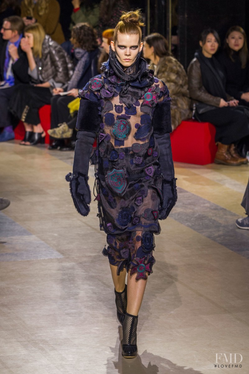 Irina Kravchenko featured in  the Sacai fashion show for Autumn/Winter 2016