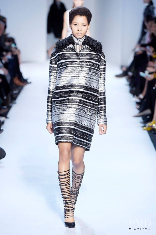 Lineisy Montero featured in  the Giambattista Valli fashion show for Autumn/Winter 2016