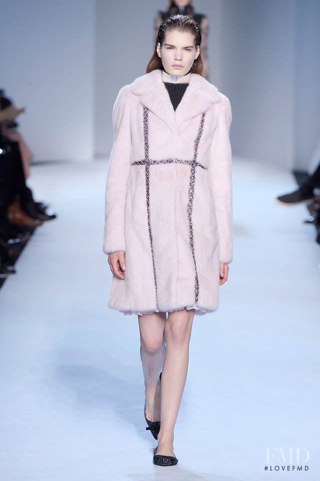 Sophie Rask featured in  the Giambattista Valli fashion show for Autumn/Winter 2016