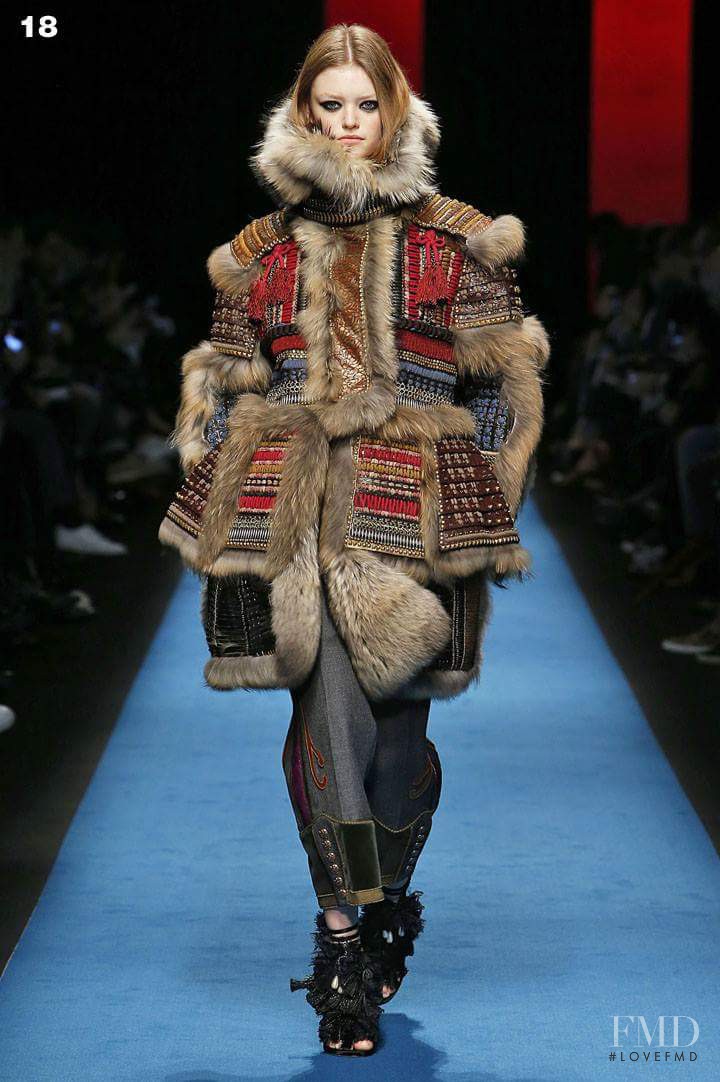 Willow Hand featured in  the DSquared2 fashion show for Autumn/Winter 2016