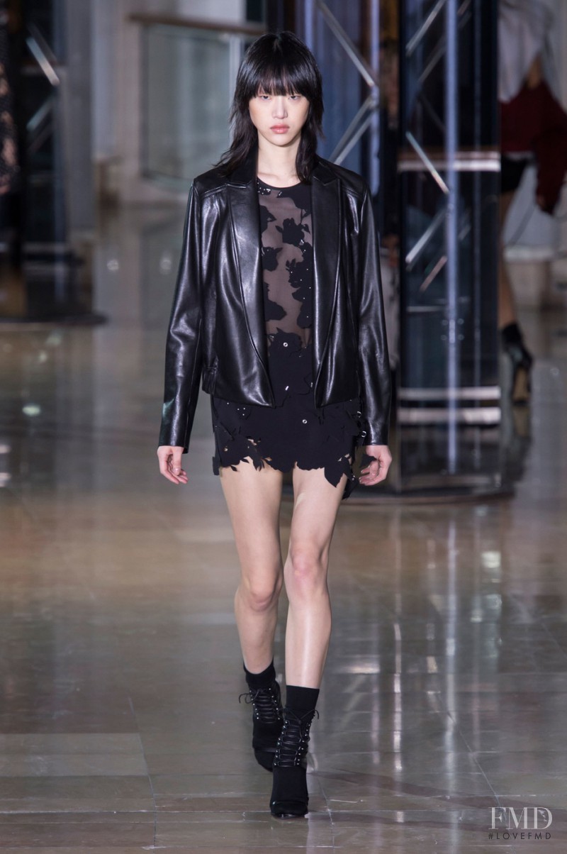 So Ra Choi featured in  the Anthony Vaccarello fashion show for Autumn/Winter 2016