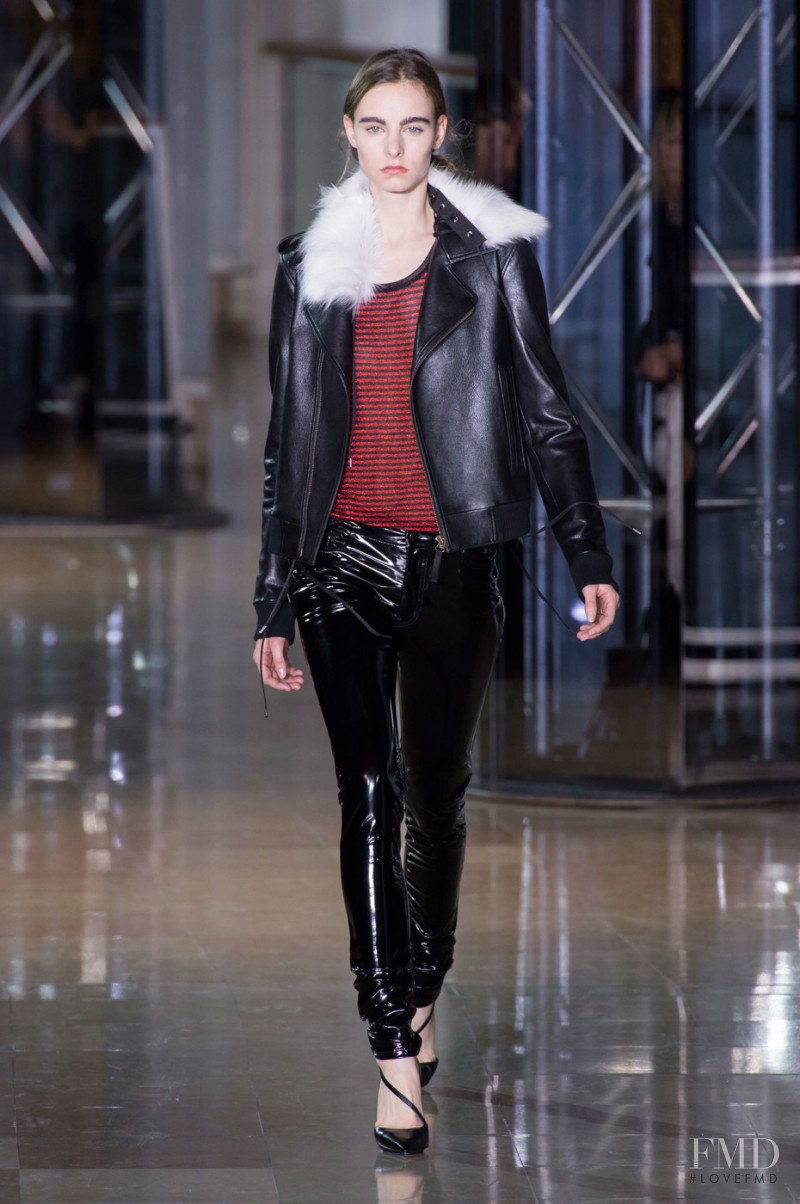Estella Brons featured in  the Anthony Vaccarello fashion show for Autumn/Winter 2016