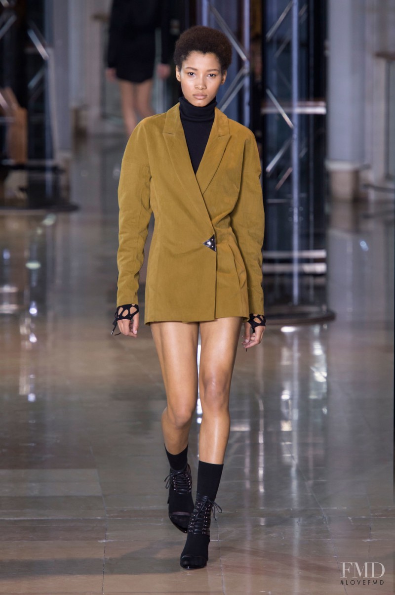 Lineisy Montero featured in  the Anthony Vaccarello fashion show for Autumn/Winter 2016