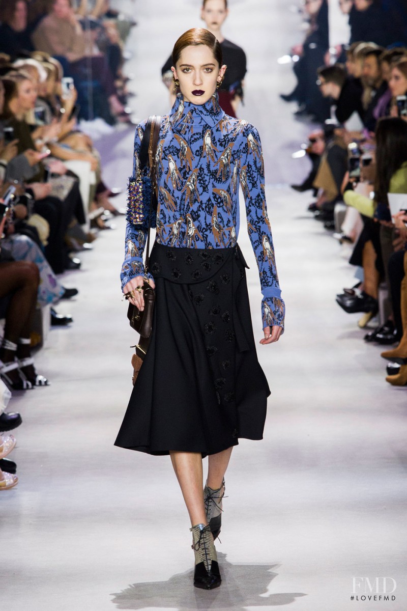 Teddy Quinlivan featured in  the Christian Dior fashion show for Autumn/Winter 2016