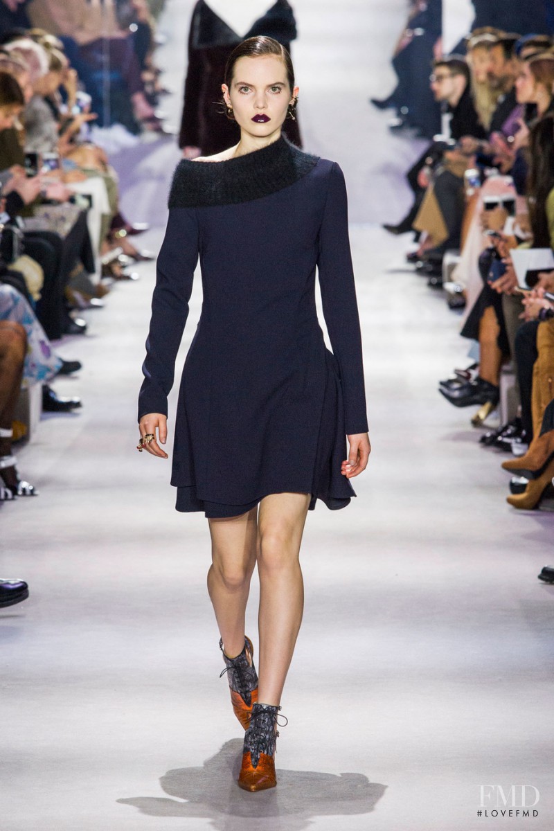 Lily Stewart featured in  the Christian Dior fashion show for Autumn/Winter 2016