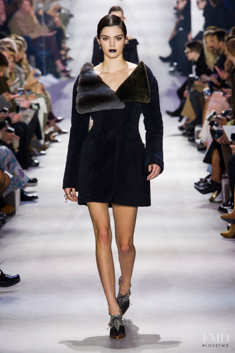 Kendall Jenner featured in  the Christian Dior fashion show for Autumn/Winter 2016