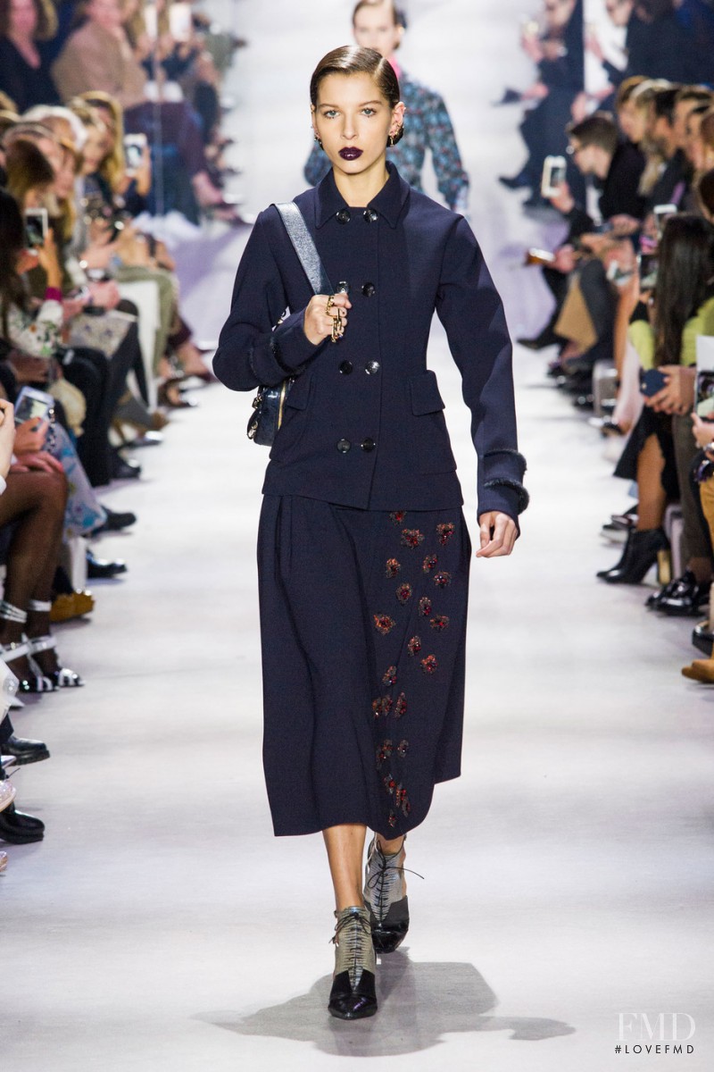 Alice Metza featured in  the Christian Dior fashion show for Autumn/Winter 2016