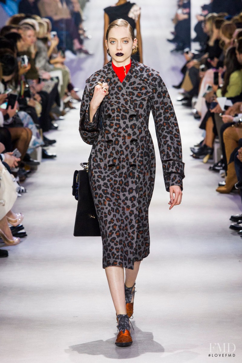 Lia Pavlova featured in  the Christian Dior fashion show for Autumn/Winter 2016