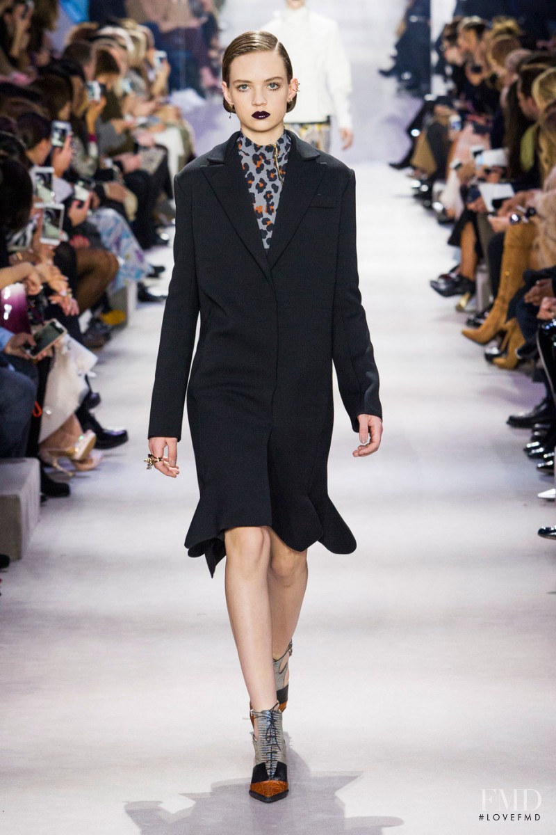 Adrienne Juliger featured in  the Christian Dior fashion show for Autumn/Winter 2016