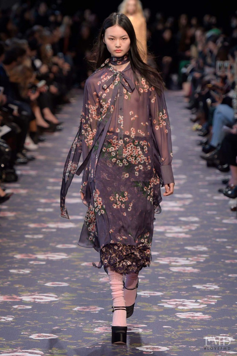 Cong He featured in  the Rochas fashion show for Autumn/Winter 2016
