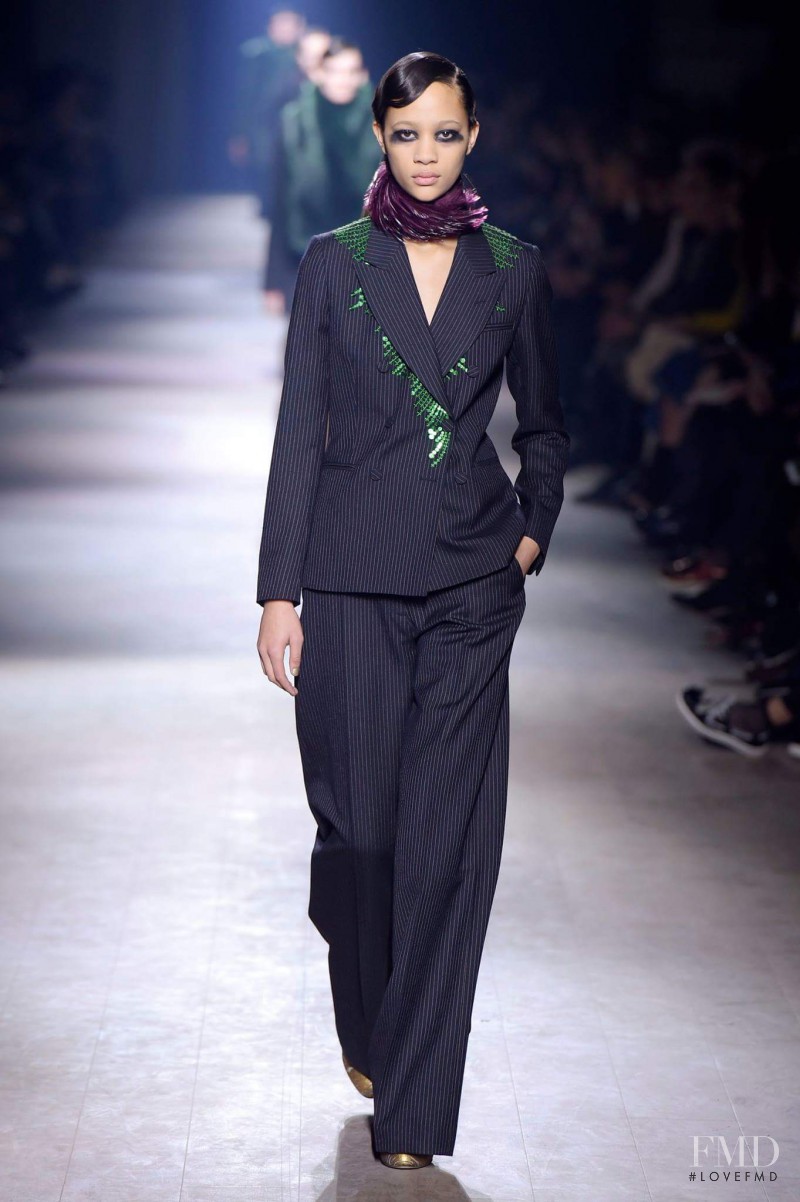 Selena Forrest featured in  the Dries van Noten fashion show for Autumn/Winter 2016