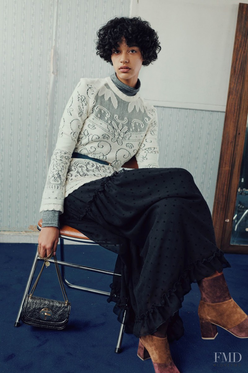 Damaris Goddrie featured in  the See by Chloe fashion show for Autumn/Winter 2016