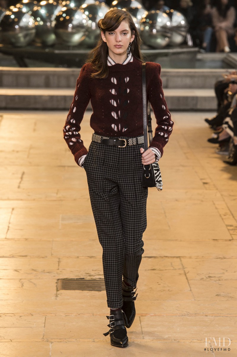 Caroline Reagan featured in  the Isabel Marant fashion show for Autumn/Winter 2016
