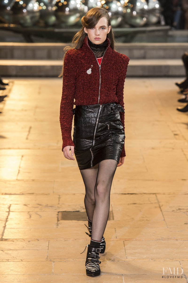 Adrienne Juliger featured in  the Isabel Marant fashion show for Autumn/Winter 2016