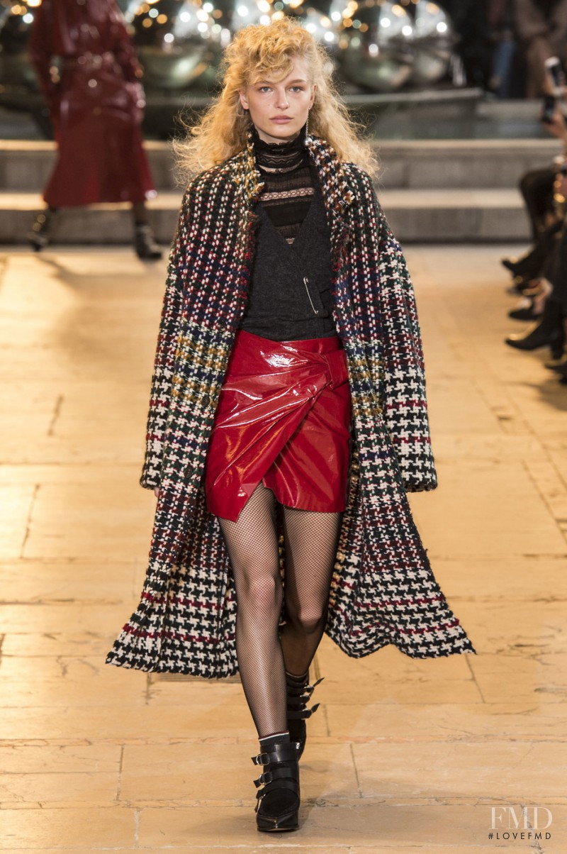 Frederikke Sofie Falbe-Hansen featured in  the Isabel Marant fashion show for Autumn/Winter 2016