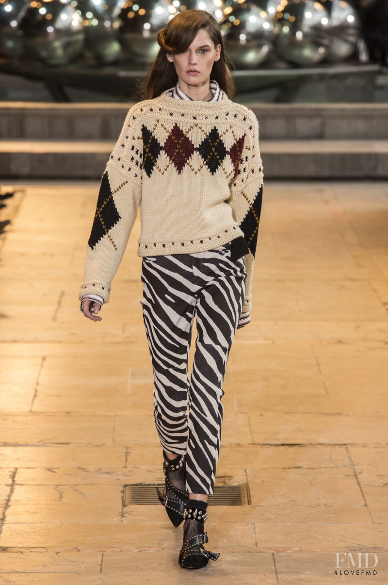 Angel Rutledge featured in  the Isabel Marant fashion show for Autumn/Winter 2016
