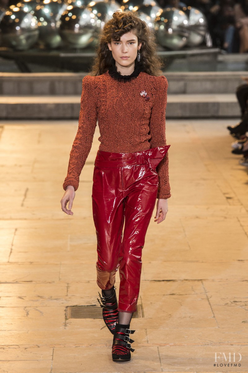 Zuzu Tadeushuk featured in  the Isabel Marant fashion show for Autumn/Winter 2016