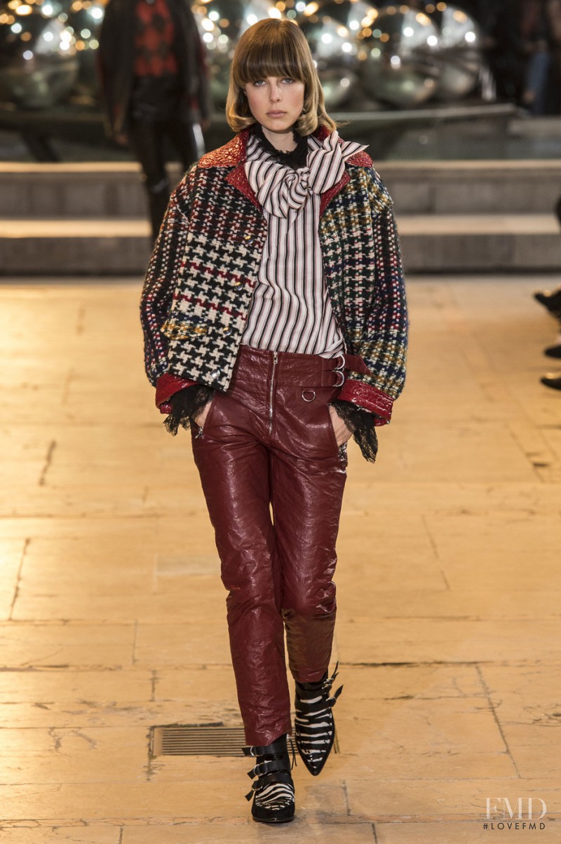 Edie Campbell featured in  the Isabel Marant fashion show for Autumn/Winter 2016