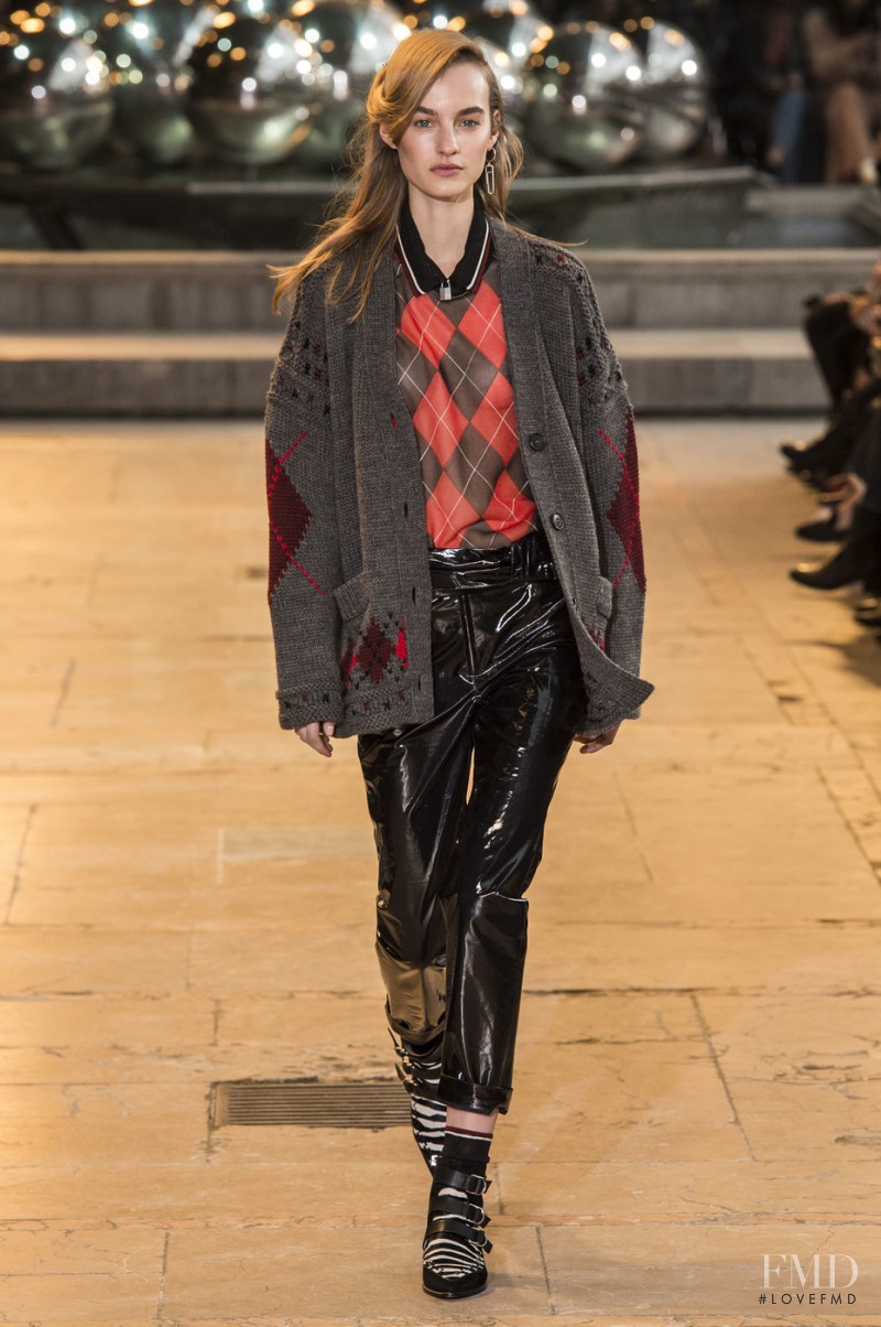 Maartje Verhoef featured in  the Isabel Marant fashion show for Autumn/Winter 2016