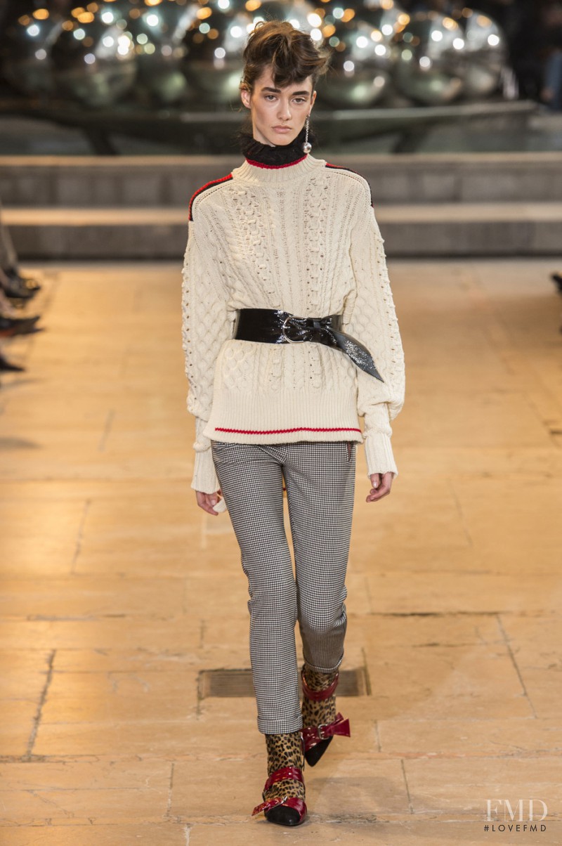 Amanda Googe featured in  the Isabel Marant fashion show for Autumn/Winter 2016