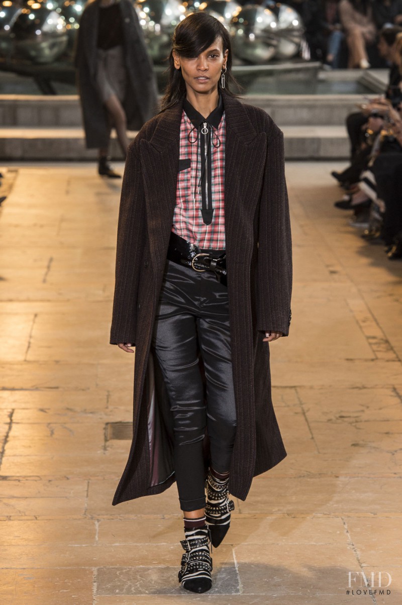 Liya Kebede featured in  the Isabel Marant fashion show for Autumn/Winter 2016