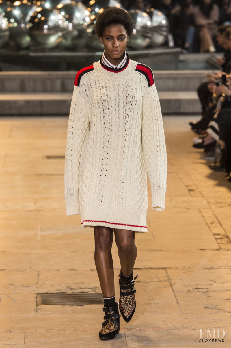 Karly Loyce featured in  the Isabel Marant fashion show for Autumn/Winter 2016