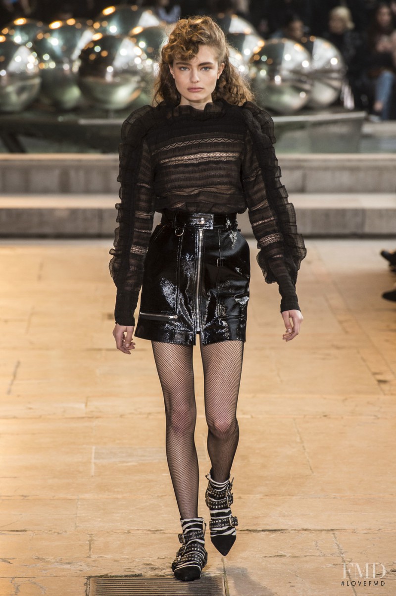 Anna Mila Guyenz featured in  the Isabel Marant fashion show for Autumn/Winter 2016
