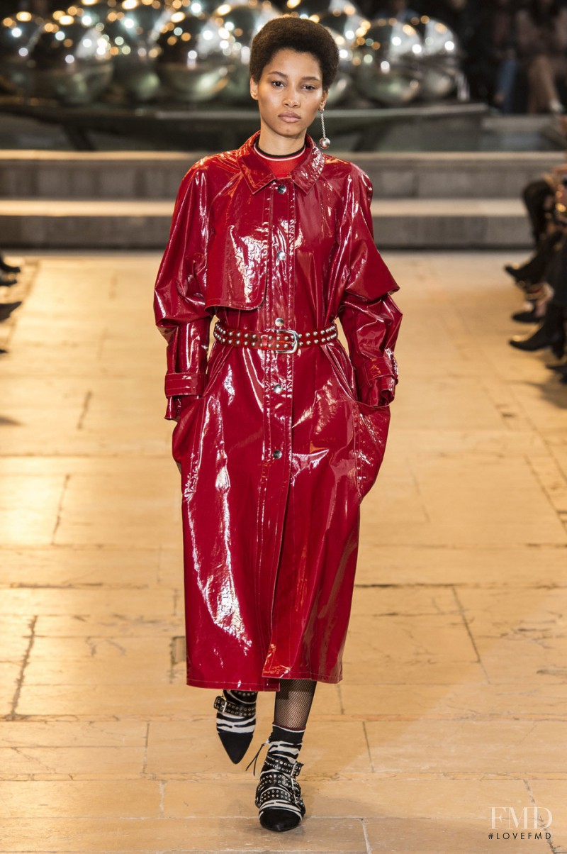 Lineisy Montero featured in  the Isabel Marant fashion show for Autumn/Winter 2016