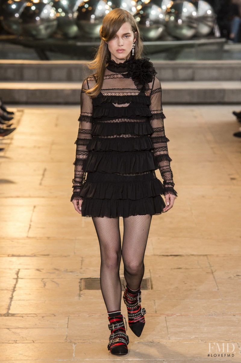 Julia Jamin featured in  the Isabel Marant fashion show for Autumn/Winter 2016