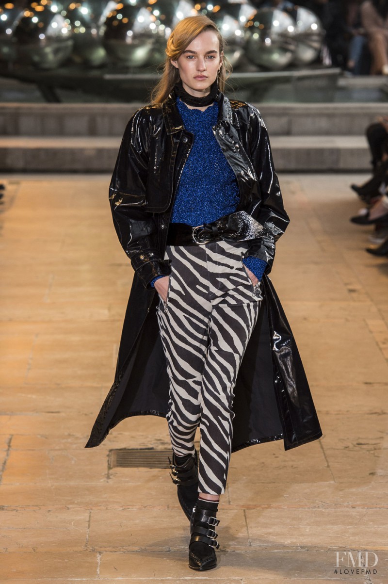 Edie Campbell featured in  the Isabel Marant fashion show for Autumn/Winter 2016