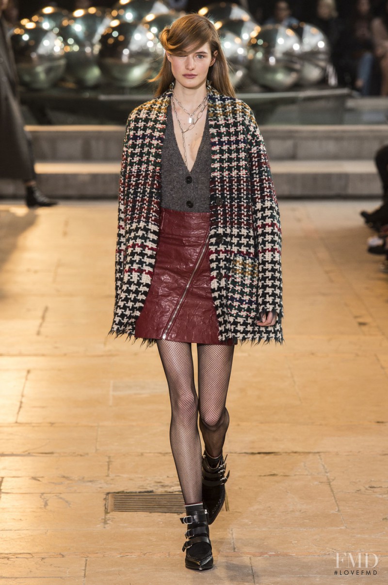 Sanne Vloet featured in  the Isabel Marant fashion show for Autumn/Winter 2016