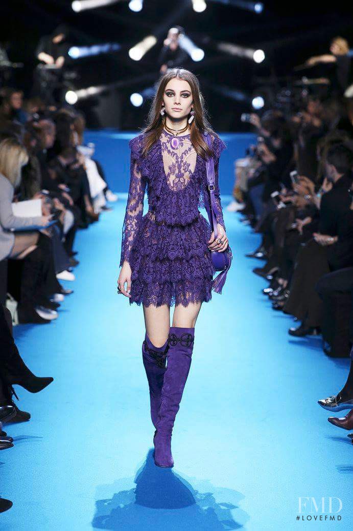 Romy Schönberger featured in  the Elie Saab fashion show for Autumn/Winter 2016