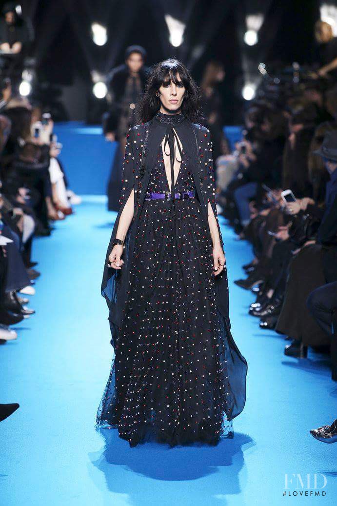 Jamie Bochert featured in  the Elie Saab fashion show for Autumn/Winter 2016