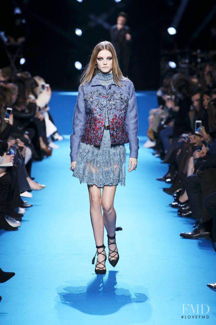 Roos Abels featured in  the Elie Saab fashion show for Autumn/Winter 2016
