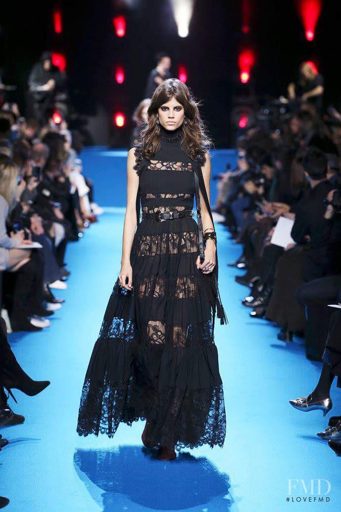Antonina Petkovic featured in  the Elie Saab fashion show for Autumn/Winter 2016