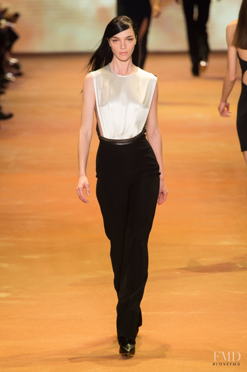 Mariacarla Boscono featured in  the Mugler fashion show for Autumn/Winter 2016