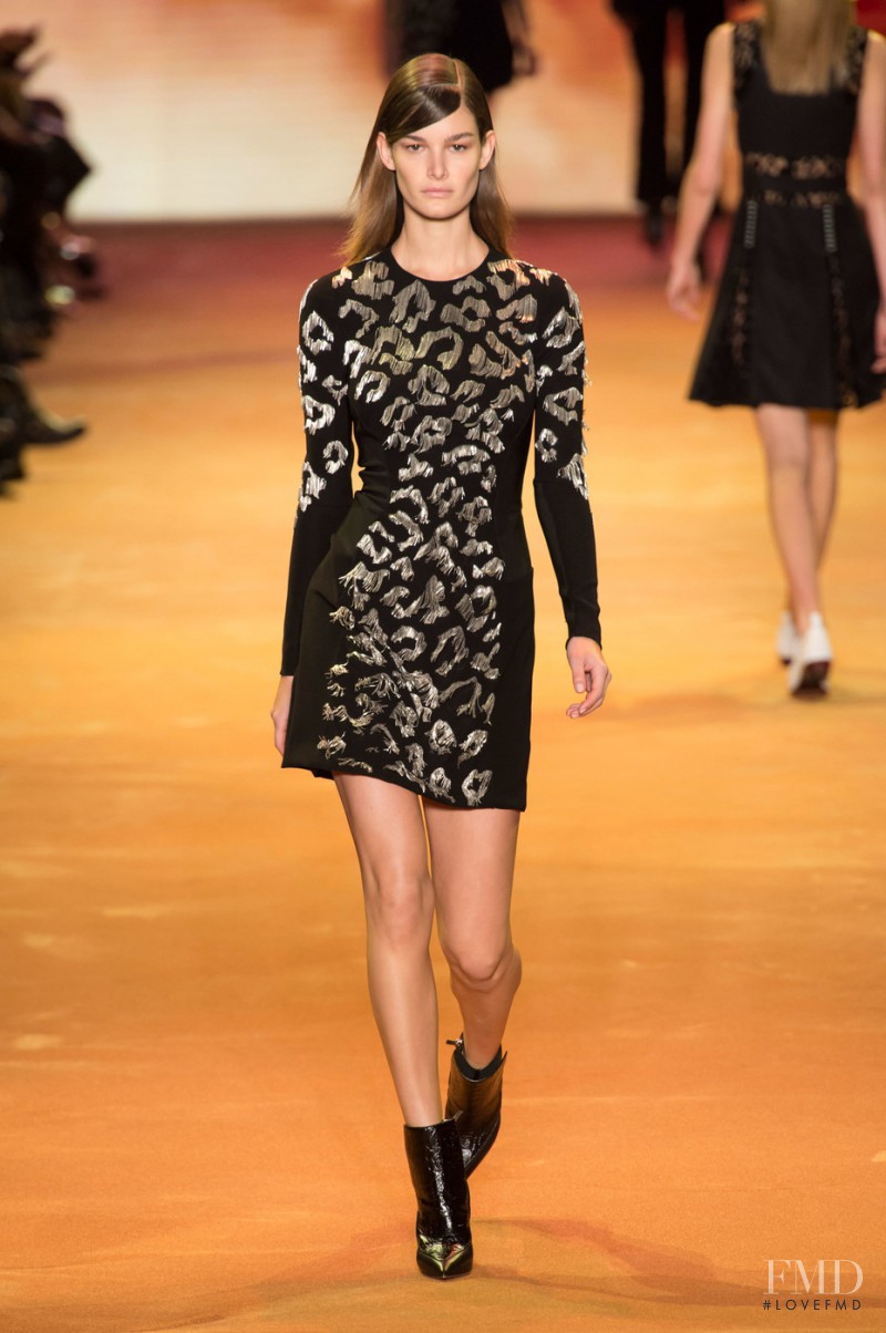 Ophélie Guillermand featured in  the Mugler fashion show for Autumn/Winter 2016