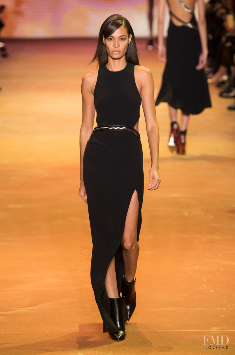 Joan Smalls featured in  the Mugler fashion show for Autumn/Winter 2016