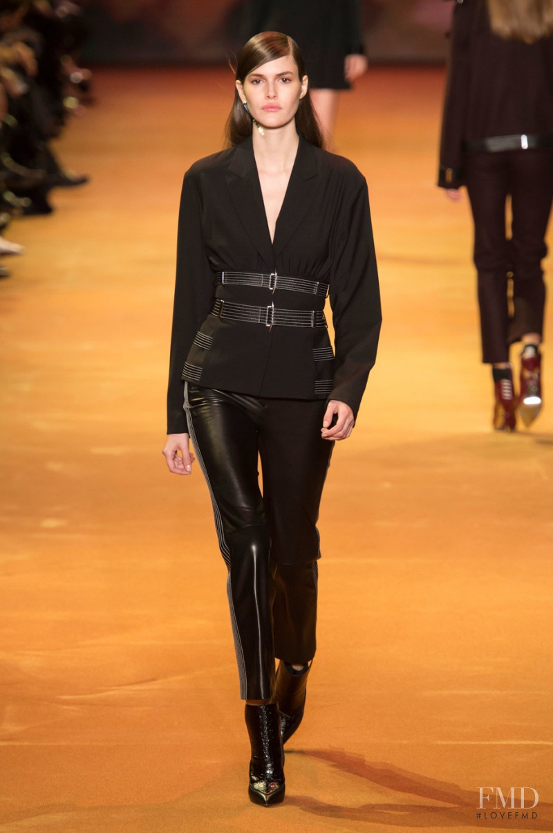 Vanessa Moody featured in  the Mugler fashion show for Autumn/Winter 2016