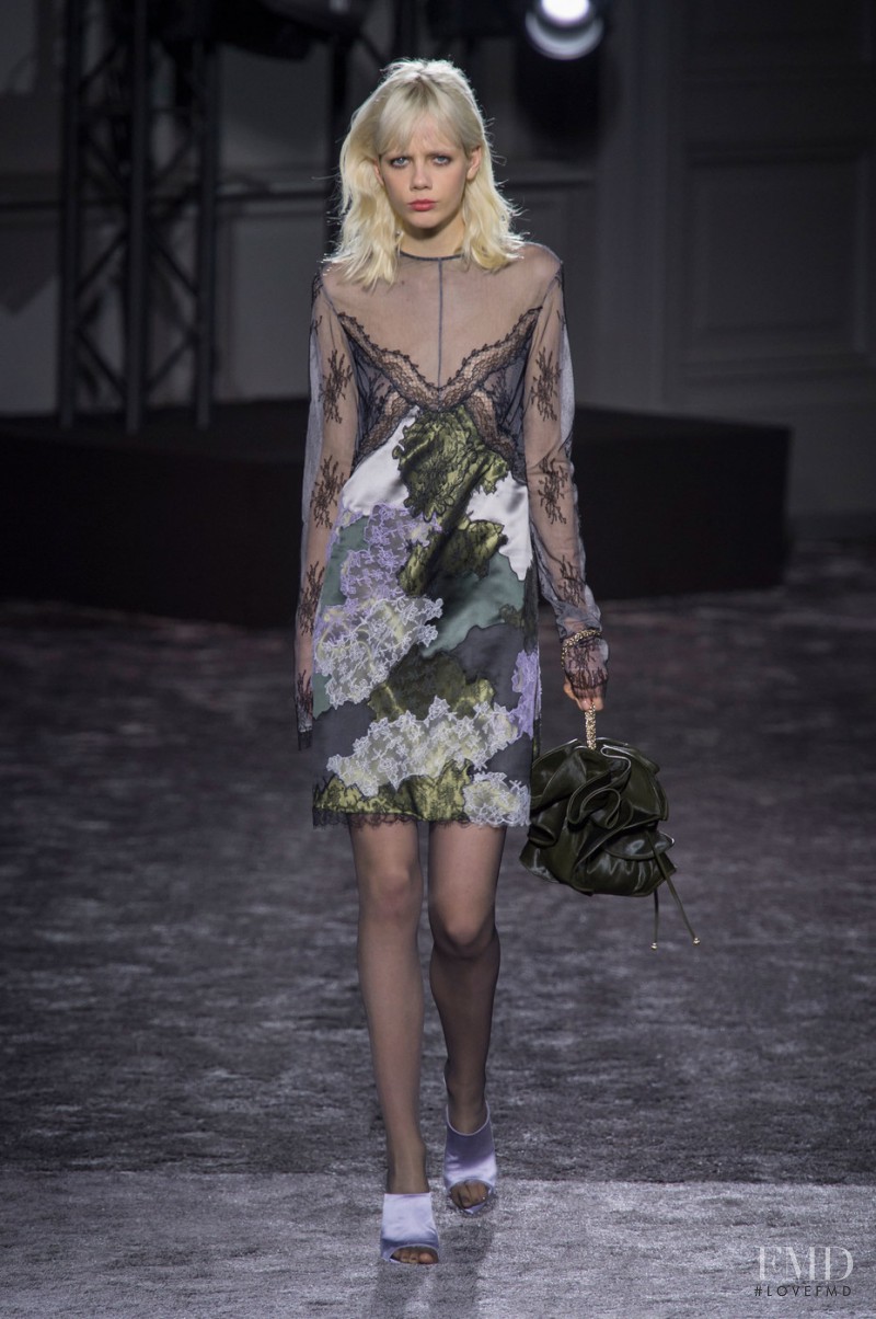 Marjan Jonkman featured in  the Nina Ricci fashion show for Autumn/Winter 2016
