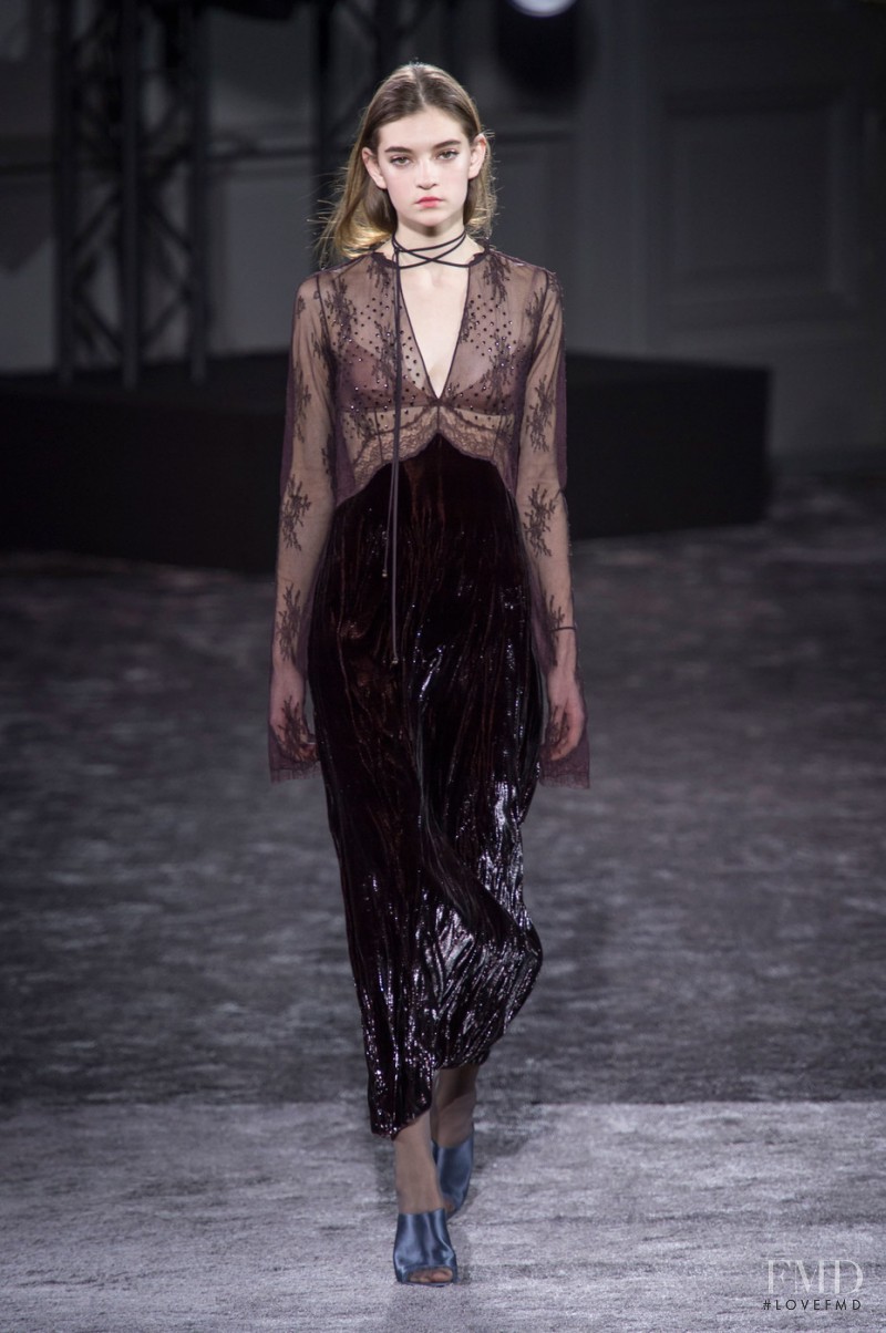 Yuliia Ratner featured in  the Nina Ricci fashion show for Autumn/Winter 2016