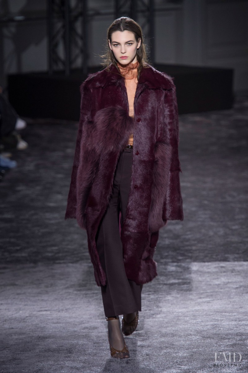 Vittoria Ceretti featured in  the Nina Ricci fashion show for Autumn/Winter 2016