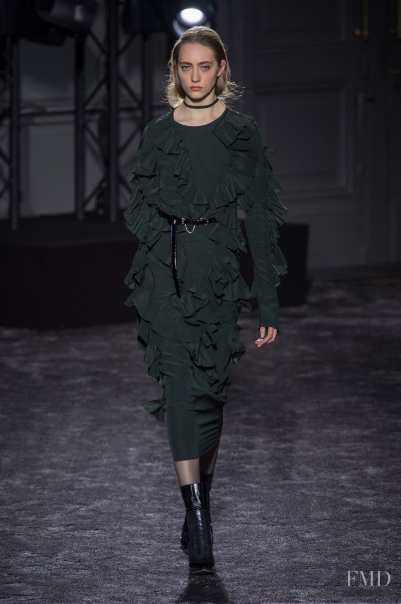Lia Pavlova featured in  the Nina Ricci fashion show for Autumn/Winter 2016